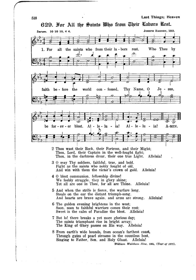 The Hymnal and Order of Service page 518