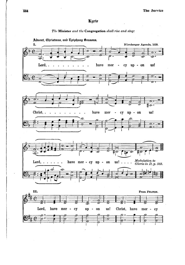The Hymnal and Order of Service page 564