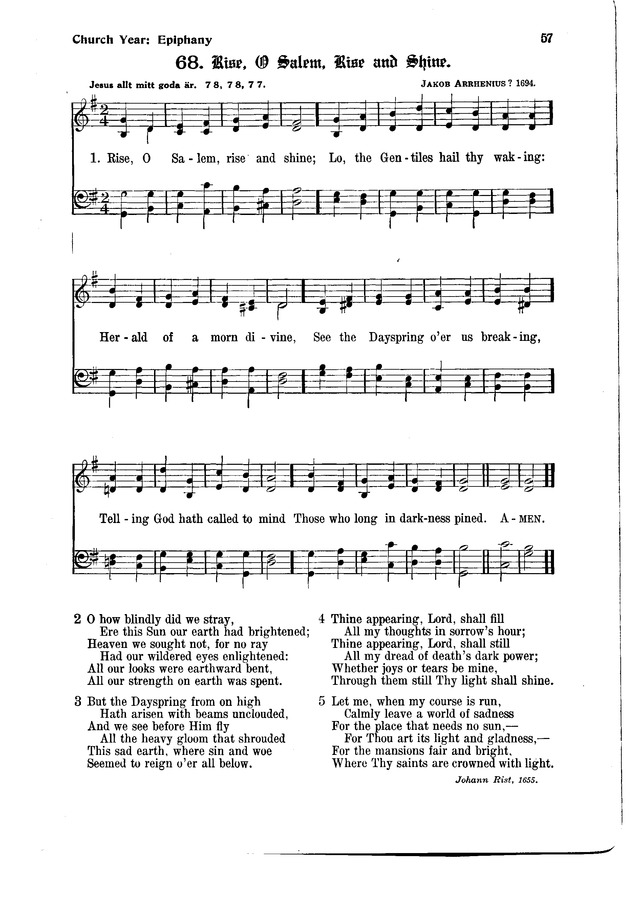 The Hymnal and Order of Service page 57