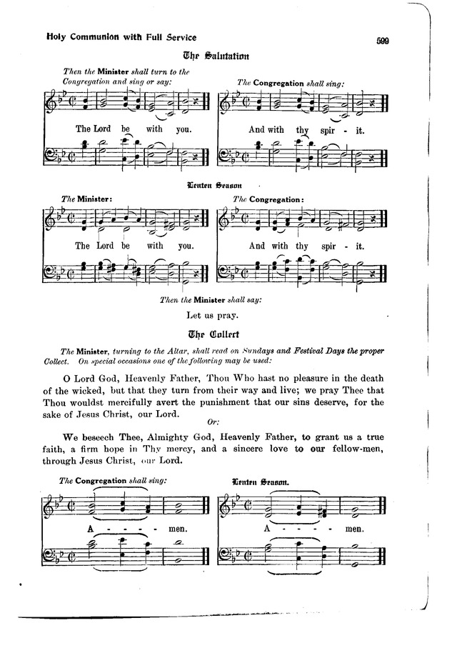 The Hymnal and Order of Service page 599