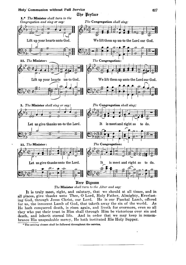 The Hymnal and Order of Service page 617