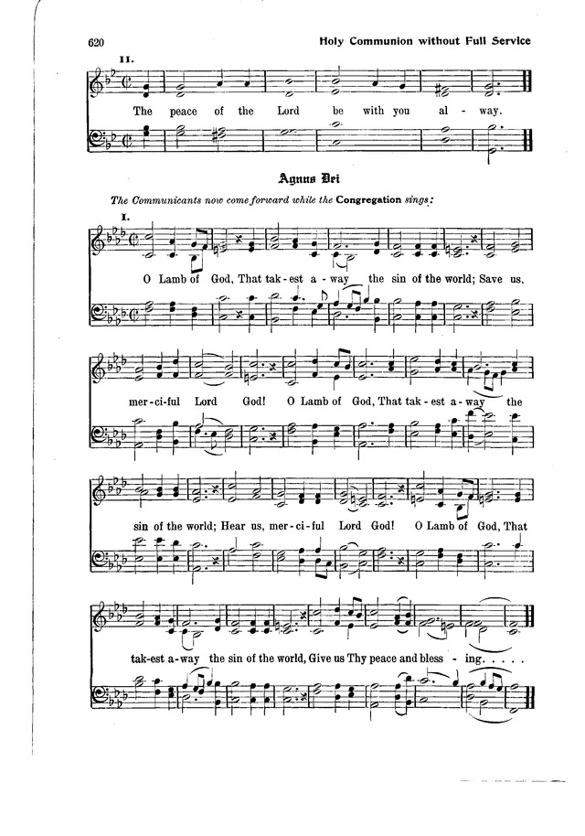 The Hymnal and Order of Service page 620