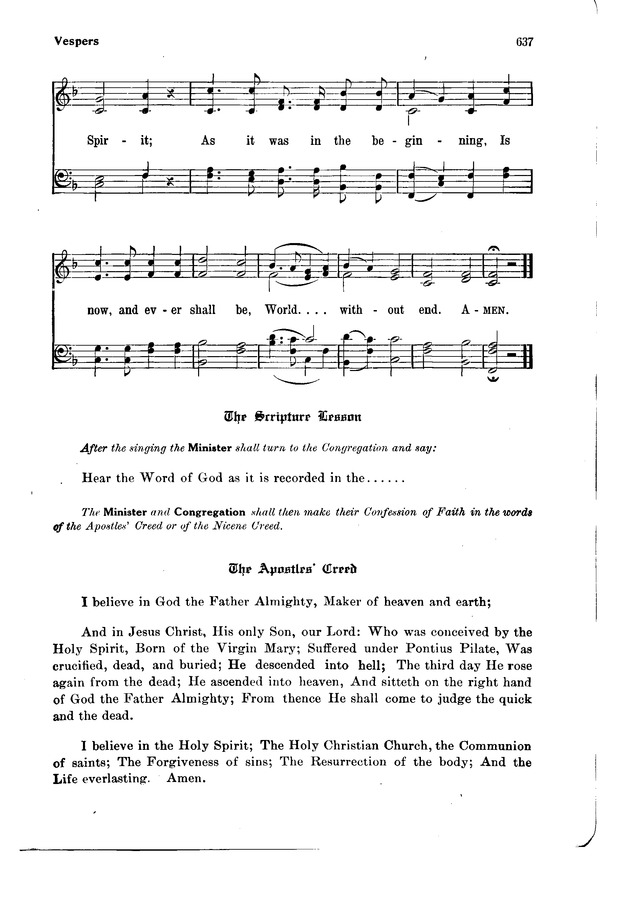 The Hymnal and Order of Service page 637