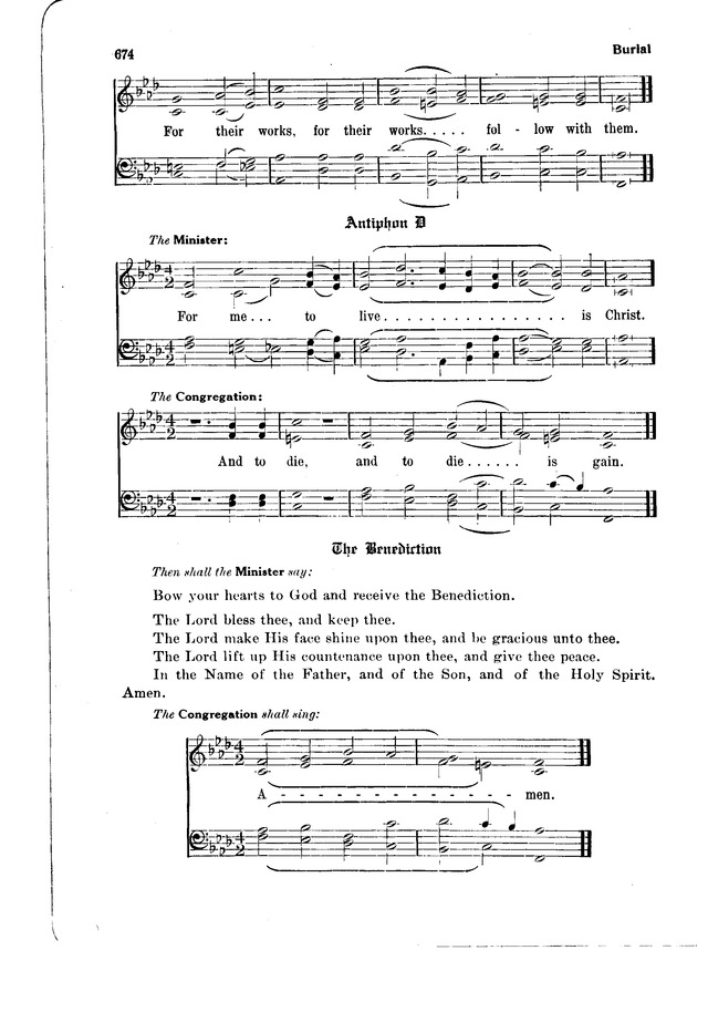 The Hymnal and Order of Service page 674