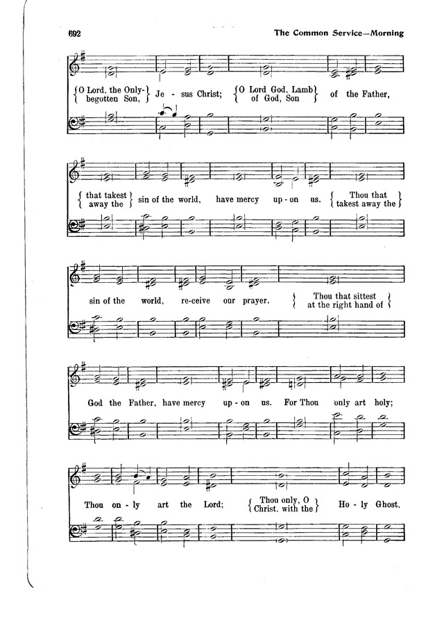 The Hymnal and Order of Service page 692