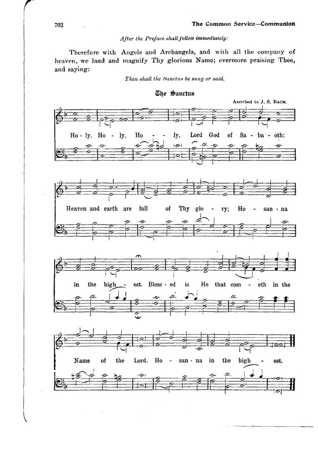 The Hymnal and Order of Service page 702
