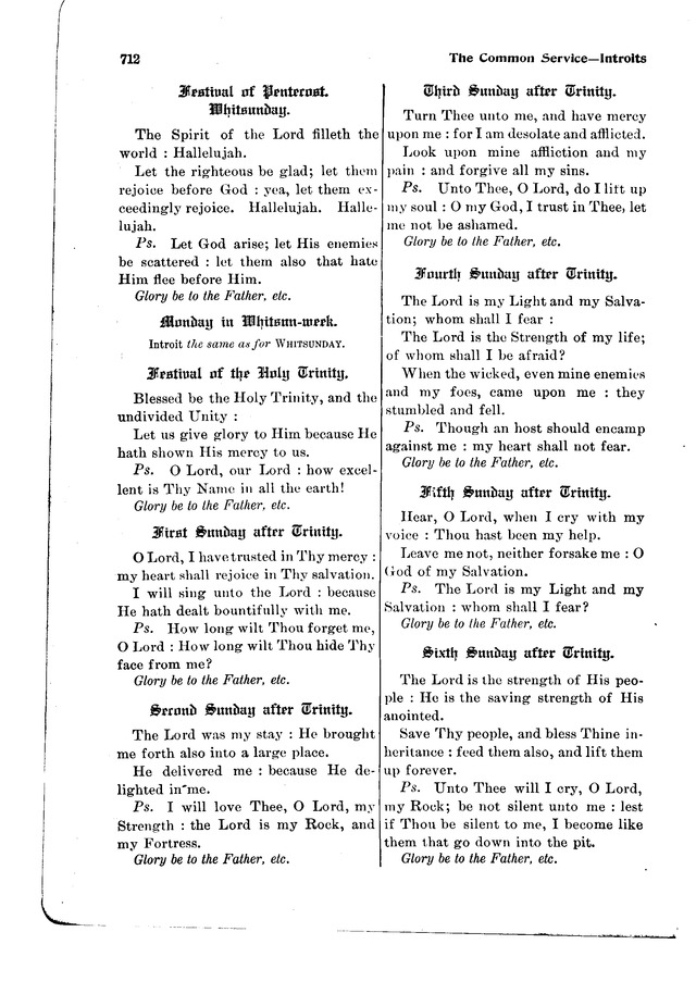 The Hymnal and Order of Service page 712