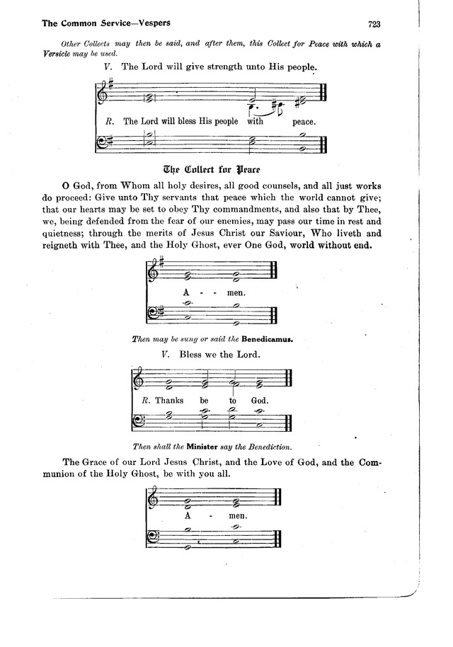 The Hymnal and Order of Service page 723