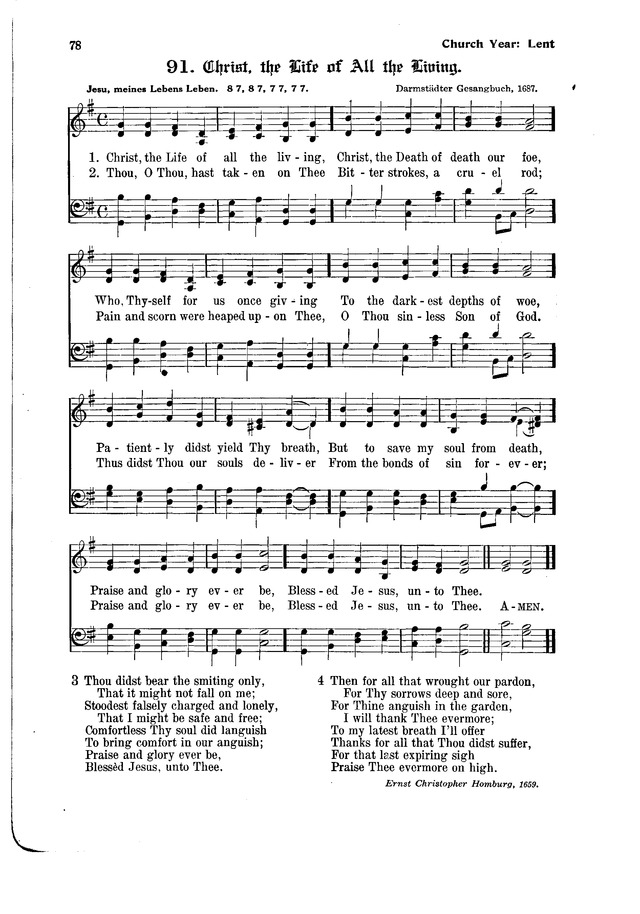 The Hymnal and Order of Service page 78