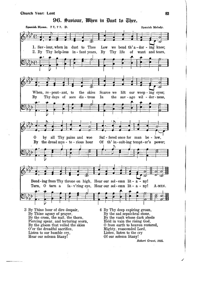 The Hymnal and Order of Service page 83