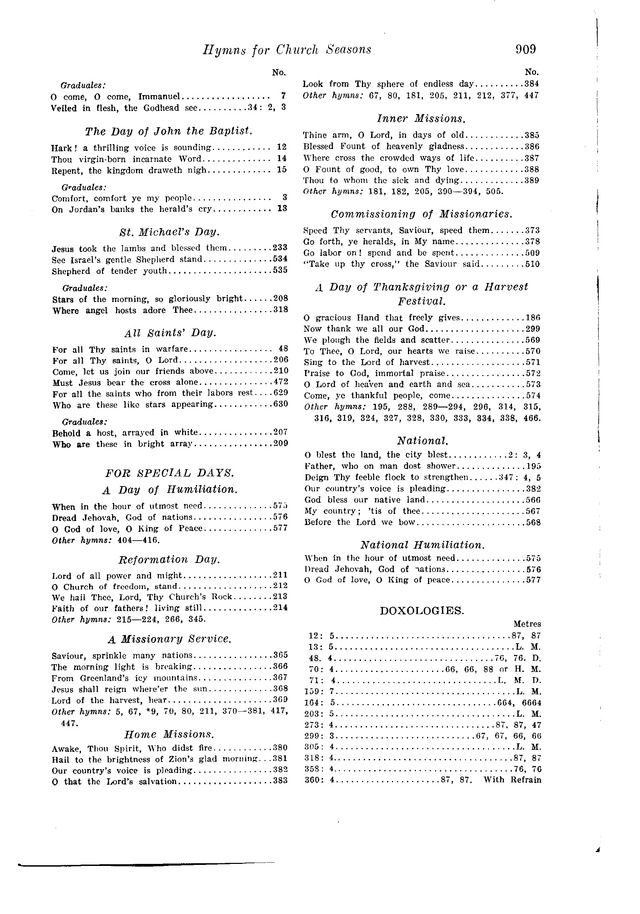 The Hymnal and Order of Service page 911