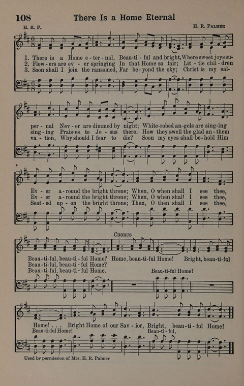 Hymns of Praise Numbers One and Two Combined: for the church and Sunday school page 108