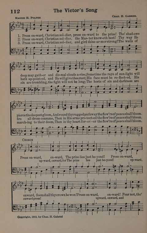 Hymns of Praise Numbers One and Two Combined: for the church and Sunday school page 112