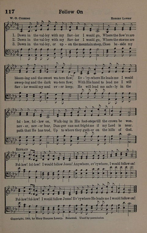 Hymns of Praise Numbers One and Two Combined: for the church and Sunday school page 117