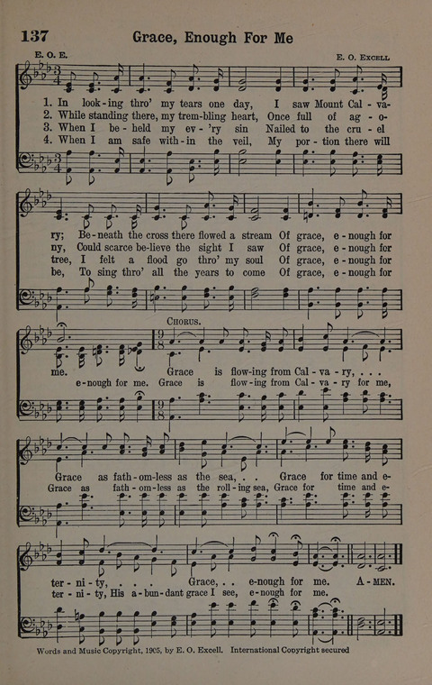 Hymns of Praise Numbers One and Two Combined: for the church and Sunday school page 137
