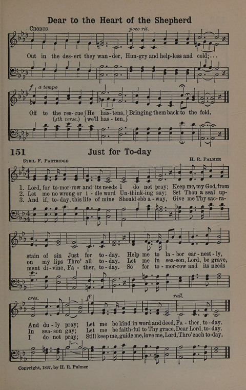 Hymns of Praise Numbers One and Two Combined: for the church and Sunday school page 151