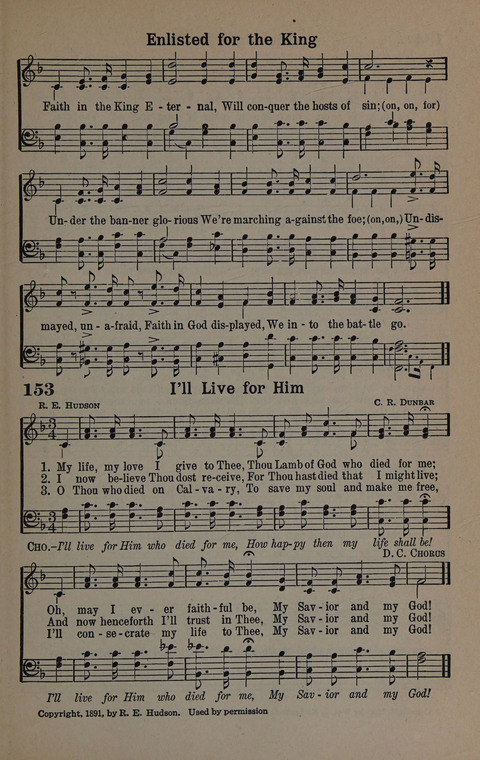 Hymns of Praise Numbers One and Two Combined: for the church and Sunday school page 153