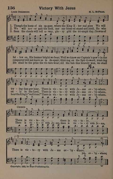 Hymns of Praise Numbers One and Two Combined: for the church and Sunday school page 156