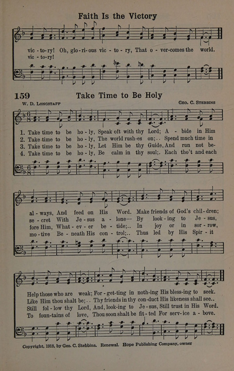 Hymns of Praise Numbers One and Two Combined: for the church and Sunday school page 159