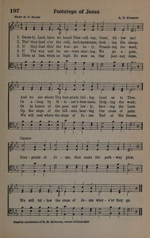 Hymns of Praise Numbers One and Two Combined: for the church and Sunday school page 197