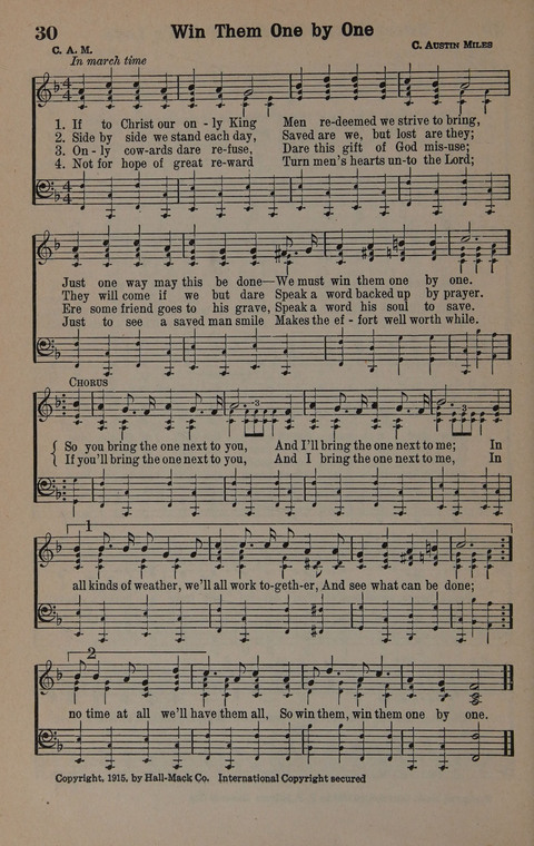 Hymns of Praise Numbers One and Two Combined: for the church and Sunday school page 30