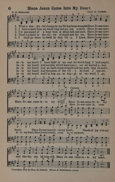 Hymns of Praise Numbers One and Two Combined: for the church and Sunday school page 6