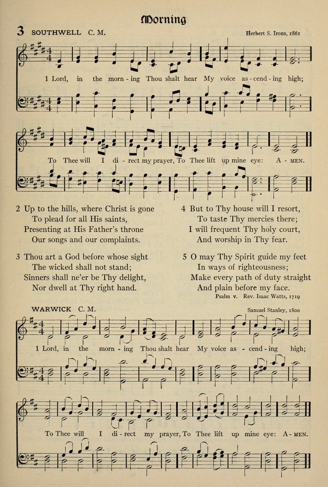 The Hymnal: published in 1895 and revised in 1911 by authority of the General Assembly of the Presbyterian Church in the United States of America page 3