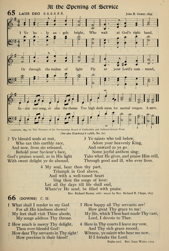 The Hymnal: published in 1895 and revised in 1911 by authority of the General Assembly of the Presbyterian Church in the United States of America page 55
