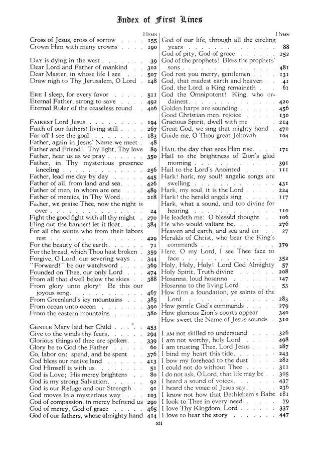 The Hymnal page 12