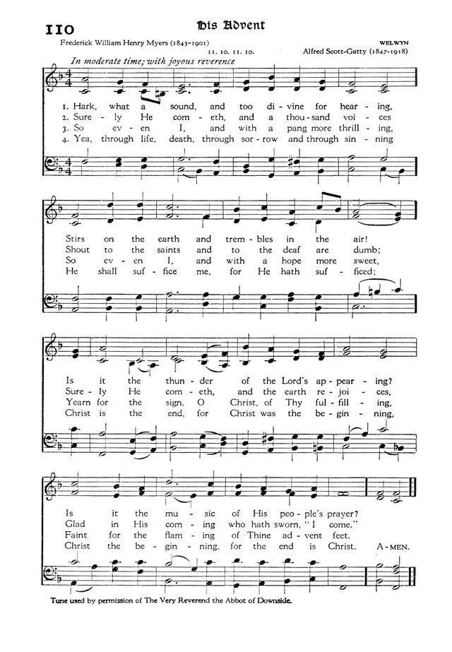 The Hymnal 110. Hark, what a sound, and too divine for hearing | Hymnary.org