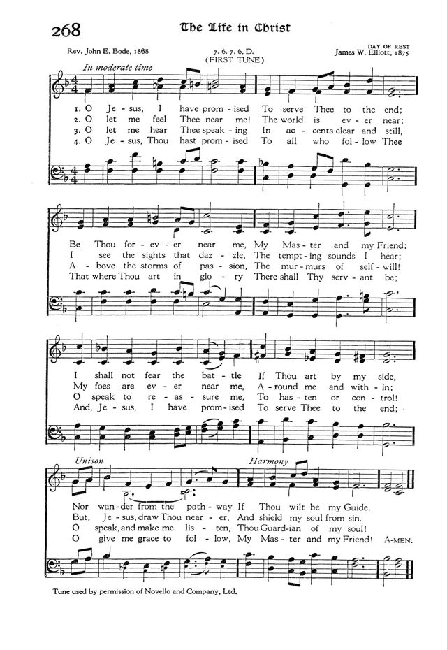 331 - O Jesus, I Have Promised < SDA Hymnal Songs Lyrics