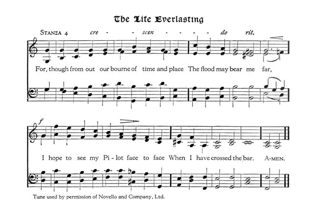 Crossing The Bar Hymnary Org