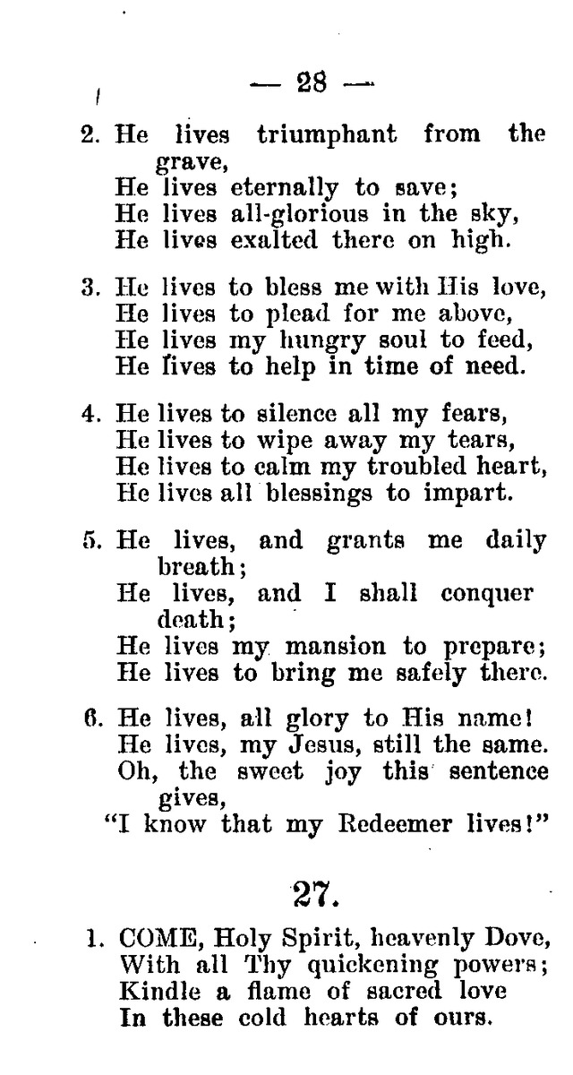 Hymnal and Prayer Book: compiled by the Lutheran Church Board for Army and  Navy of the Ev. Lutheran Synod of Missouri, Ohio, and other states, and of the joint Ev. Lutheran Synod of...(3rd. ed.) page 22