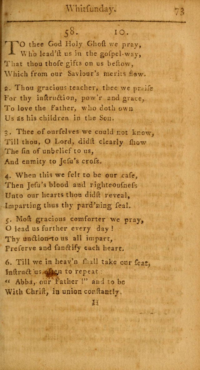 A Hymn and Prayer-Book: for the use of such Lutheran churches as Use the English language page 73