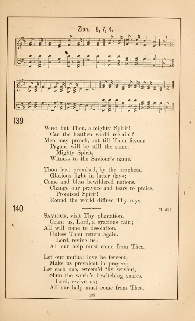 Hymnal of the Presbyterian Church page 137