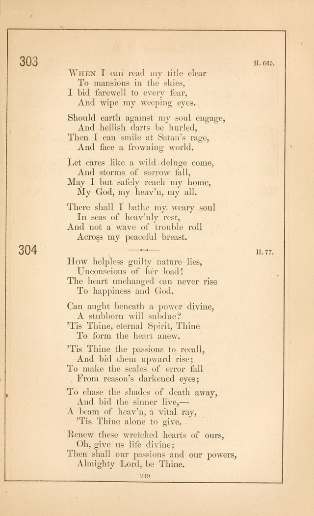 Hymnal of the Presbyterian Church page 247