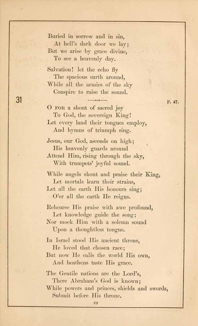 Hymnal of the Presbyterian Church page 67