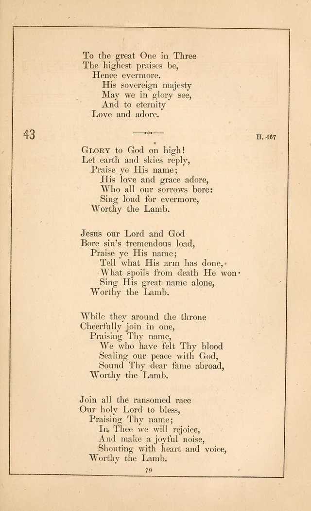 Hymnal of the Presbyterian Church page 77