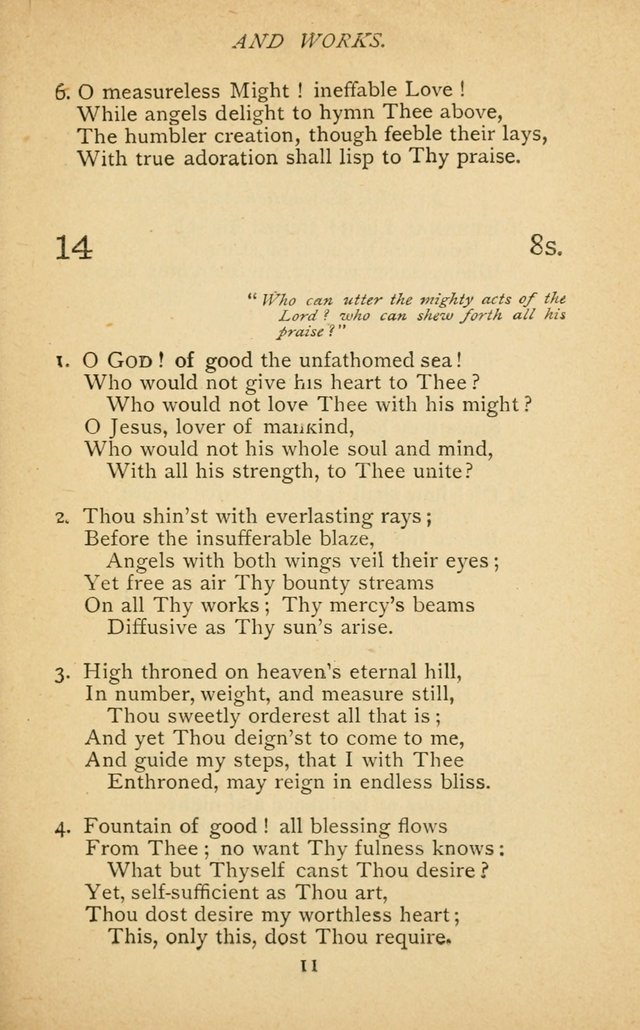 Hymnal of the Presbyterian Church in Canada page 11