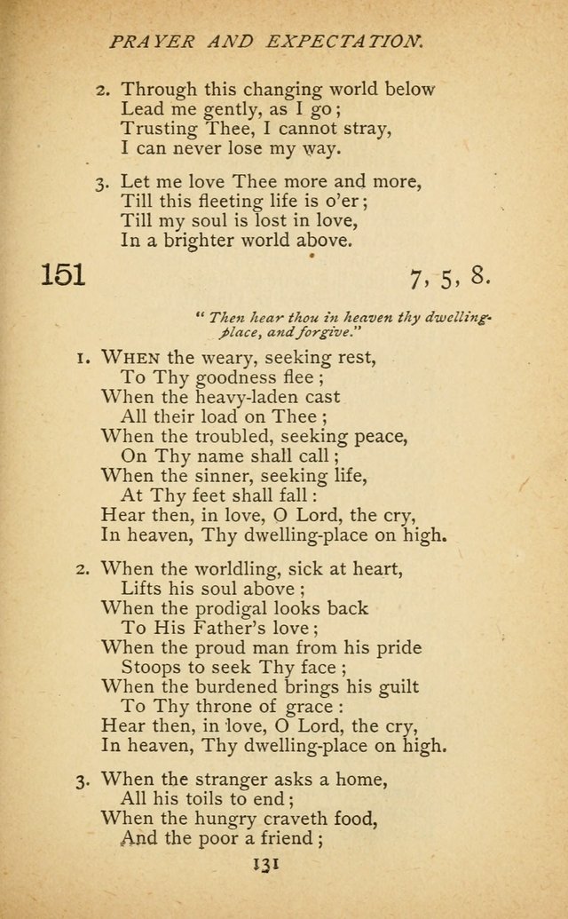 Hymnal of the Presbyterian Church in Canada page 131
