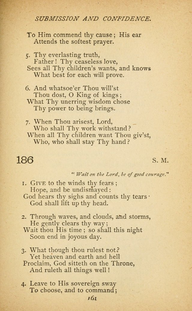 Hymnal of the Presbyterian Church in Canada page 161