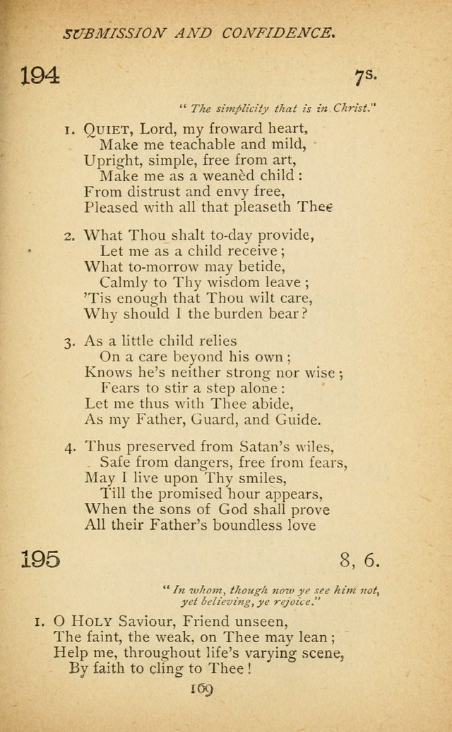 Hymnal of the Presbyterian Church in Canada page 169
