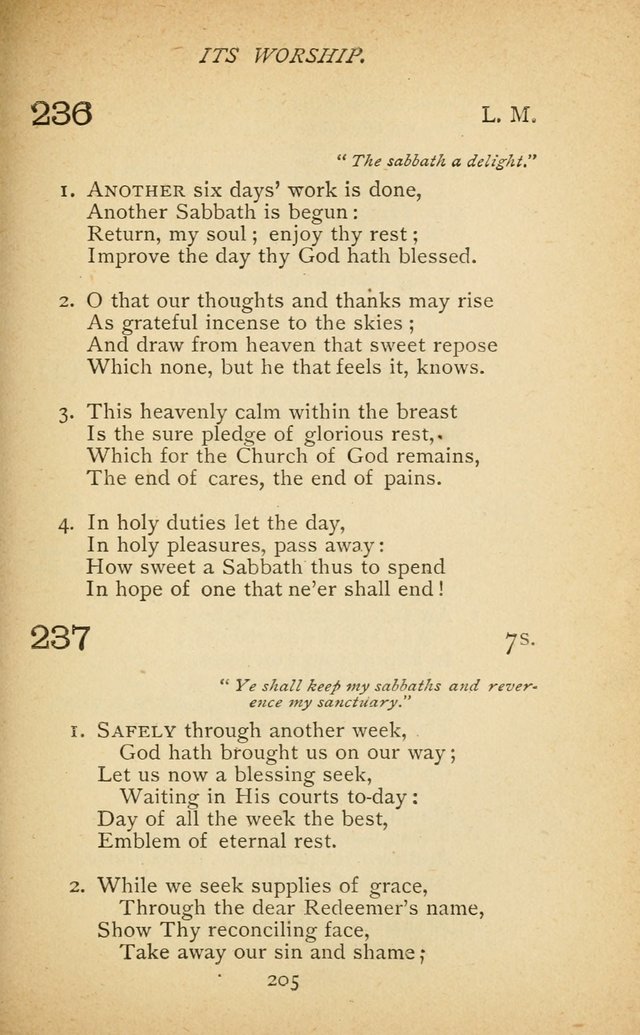 Hymnal of the Presbyterian Church in Canada page 205