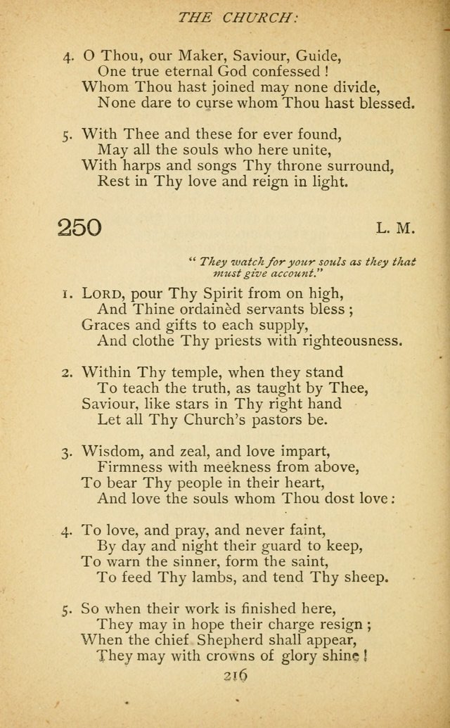 Hymnal of the Presbyterian Church in Canada page 216