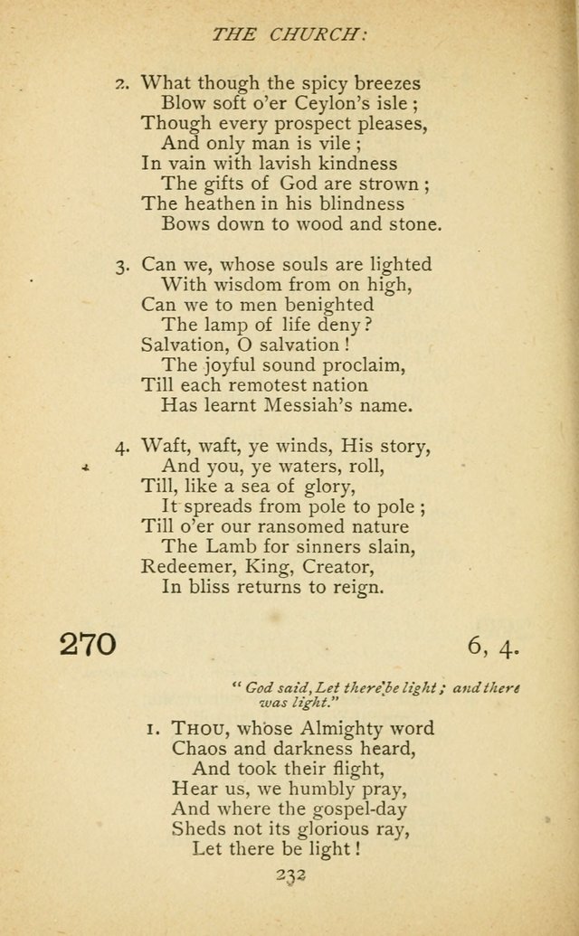 Hymnal of the Presbyterian Church in Canada page 232