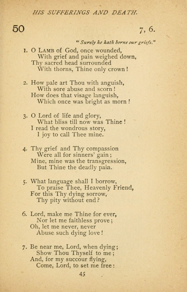 Hymnal of the Presbyterian Church in Canada page 45