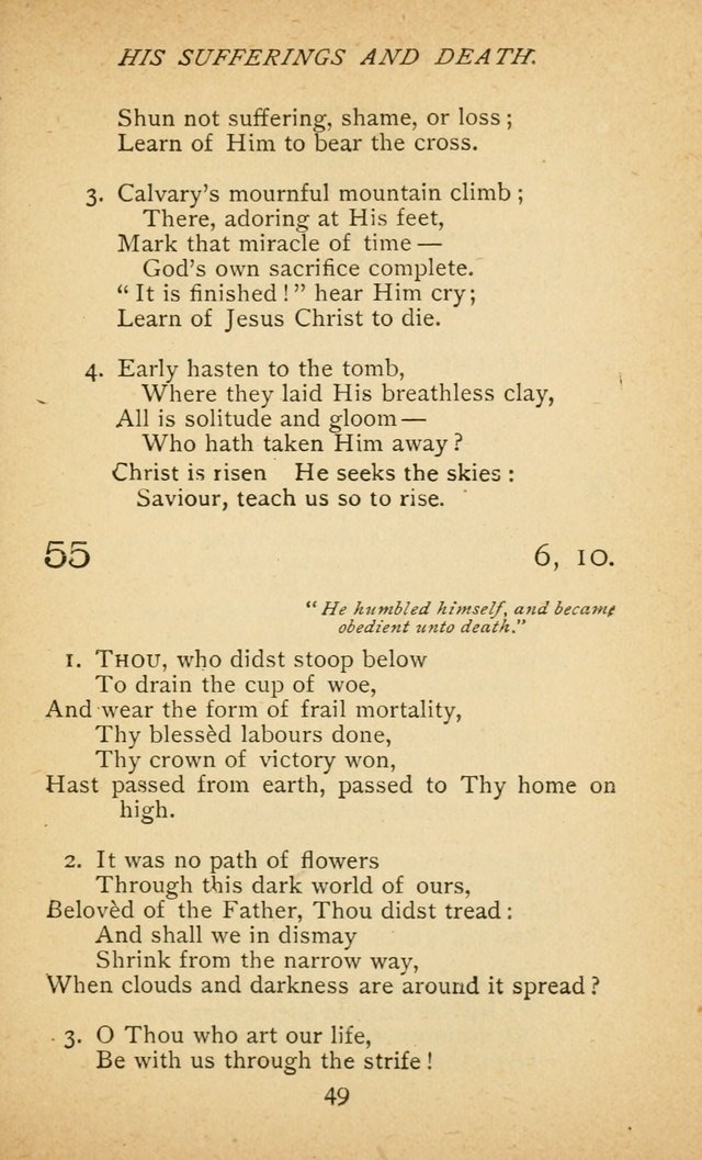 Hymnal of the Presbyterian Church in Canada page 49