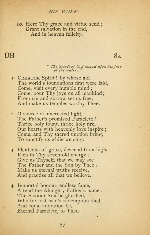 Hymnal of the Presbyterian Church in Canada page 87