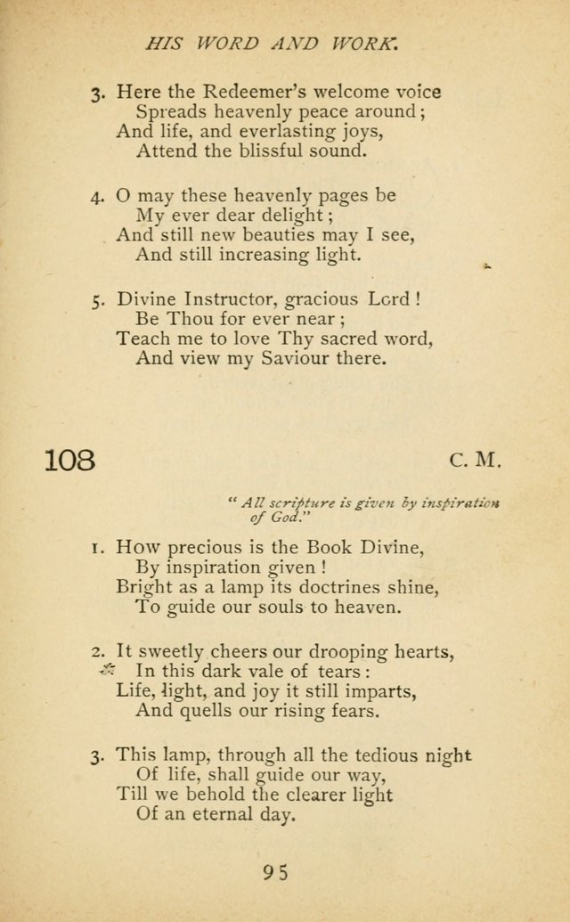 Hymnal of the Presbyterian Church in Canada page 95