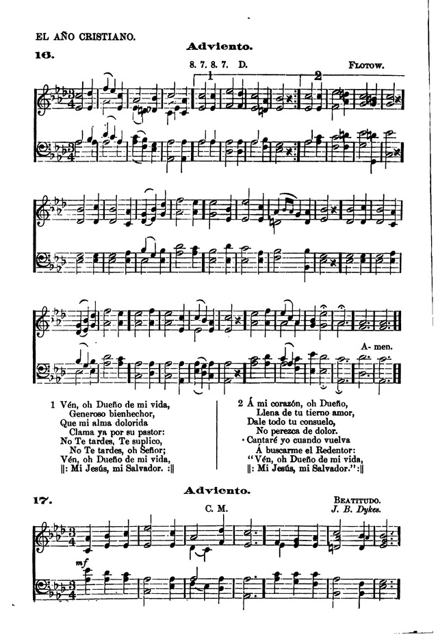 Himnario provisional con los cánticos: Según el uso de la Iglesia Episcopal Americana, para Congregaciones Españoles page 18